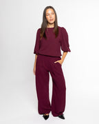 JULIE PANTALON PETITE BURGUNDY