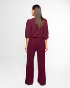 JULIE PANTALON PETITE BURGUNDY