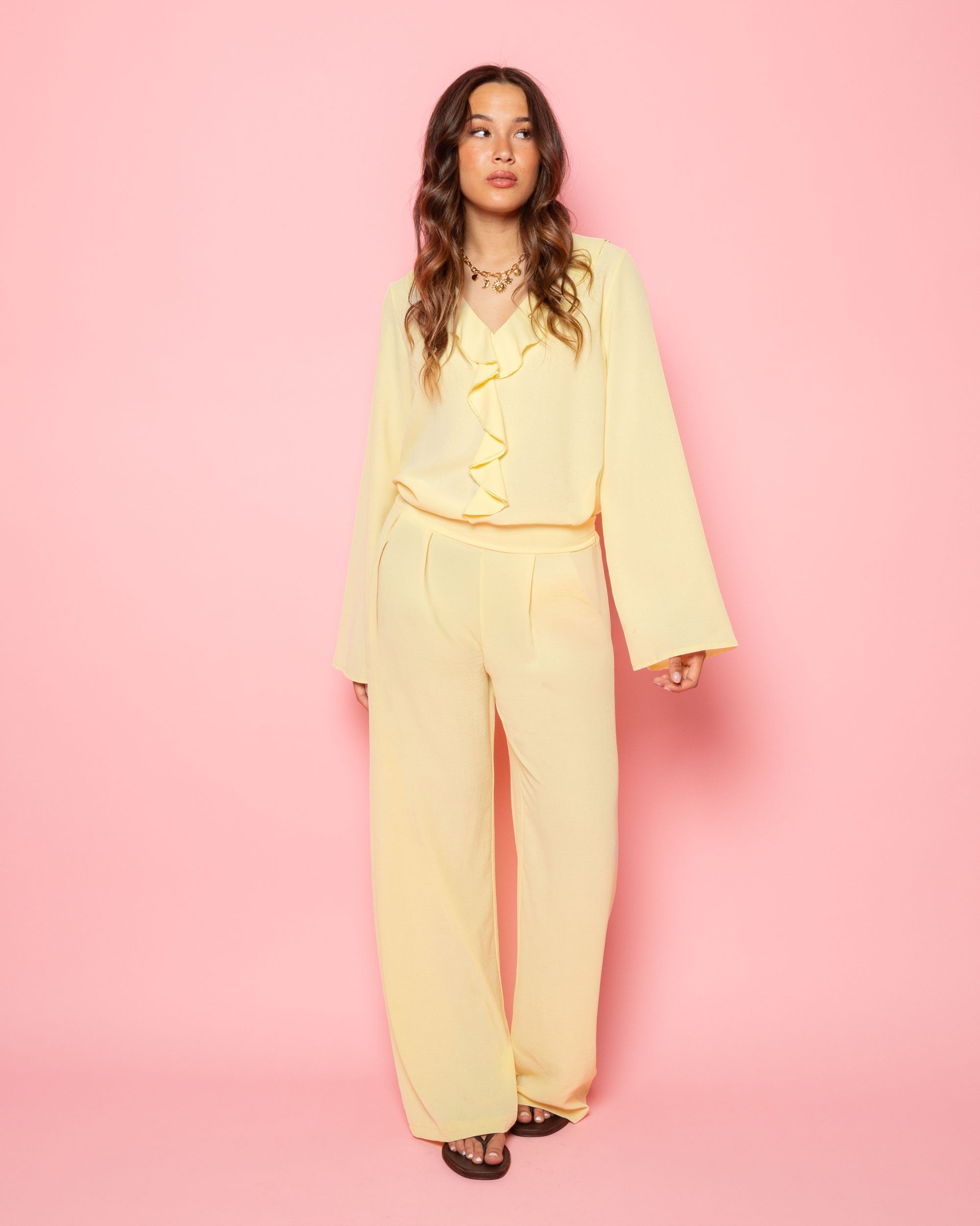 JULIE PANTALON PETITE BUTTER YELLOW