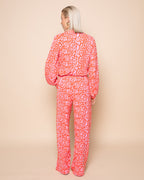 JULIE LEOPARD PANTALON PETITE ORANGE