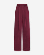 JULIE SATIN PANTALON PETITE BORDEAUX