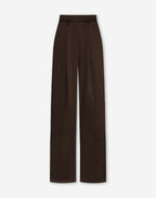 JULIE SATIN PANTALON PETITE BROWN