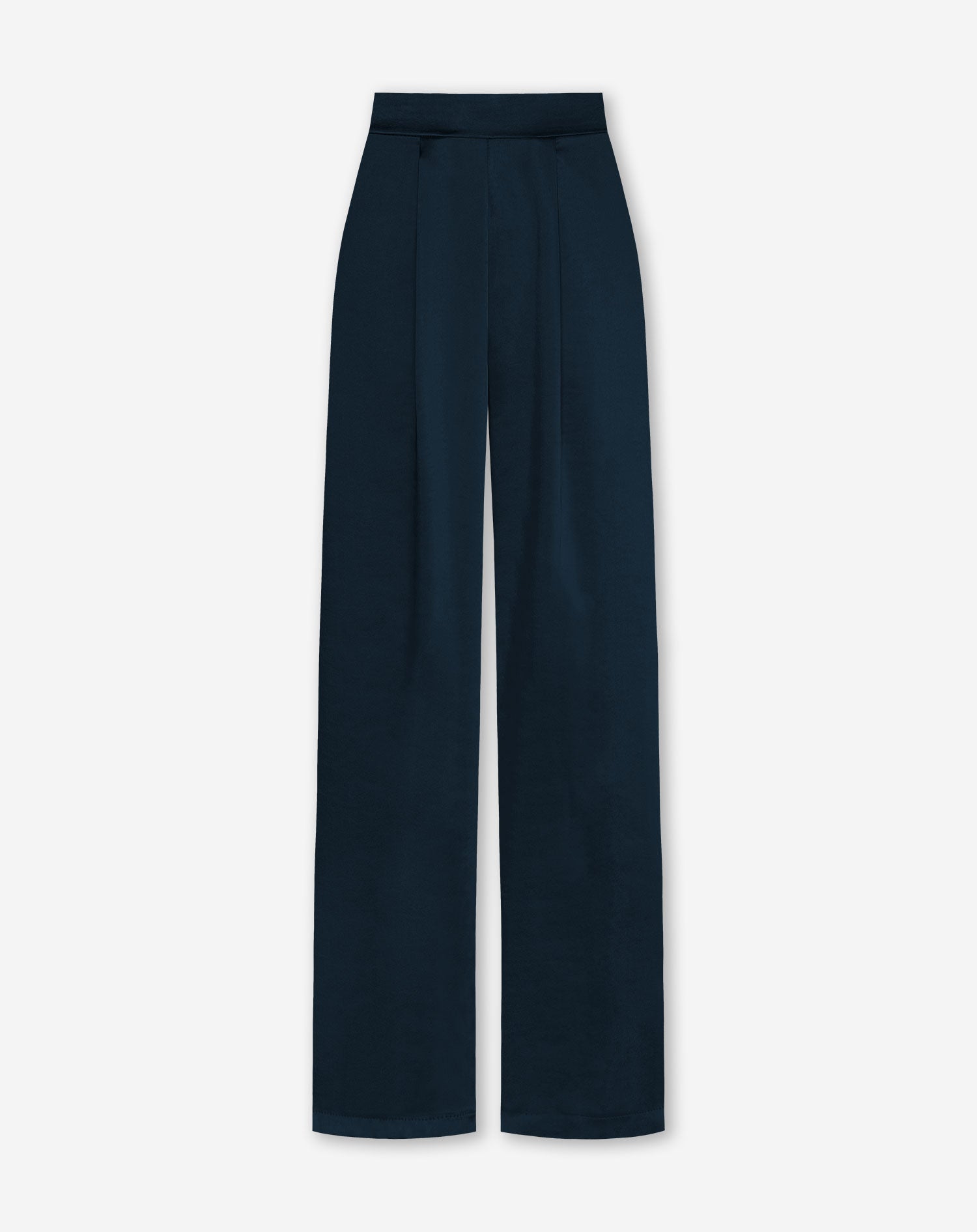 JULIE SATIN PANTALON PETITE NAVY BLUE