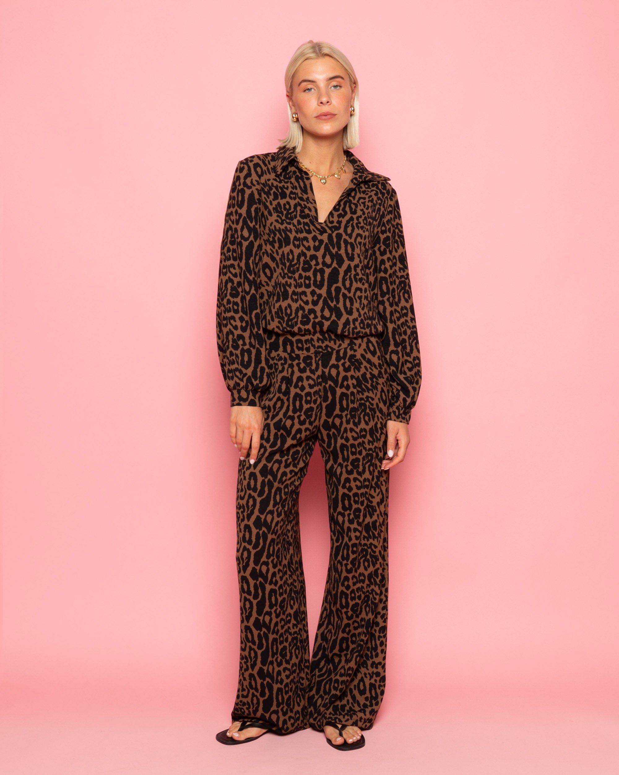 JULIE LEOPARD PANTALON PETITE
