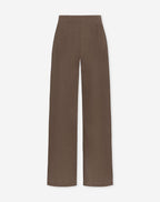 IZZY LINEN STRAIGHT LEG PANTS PETITE BRUIN