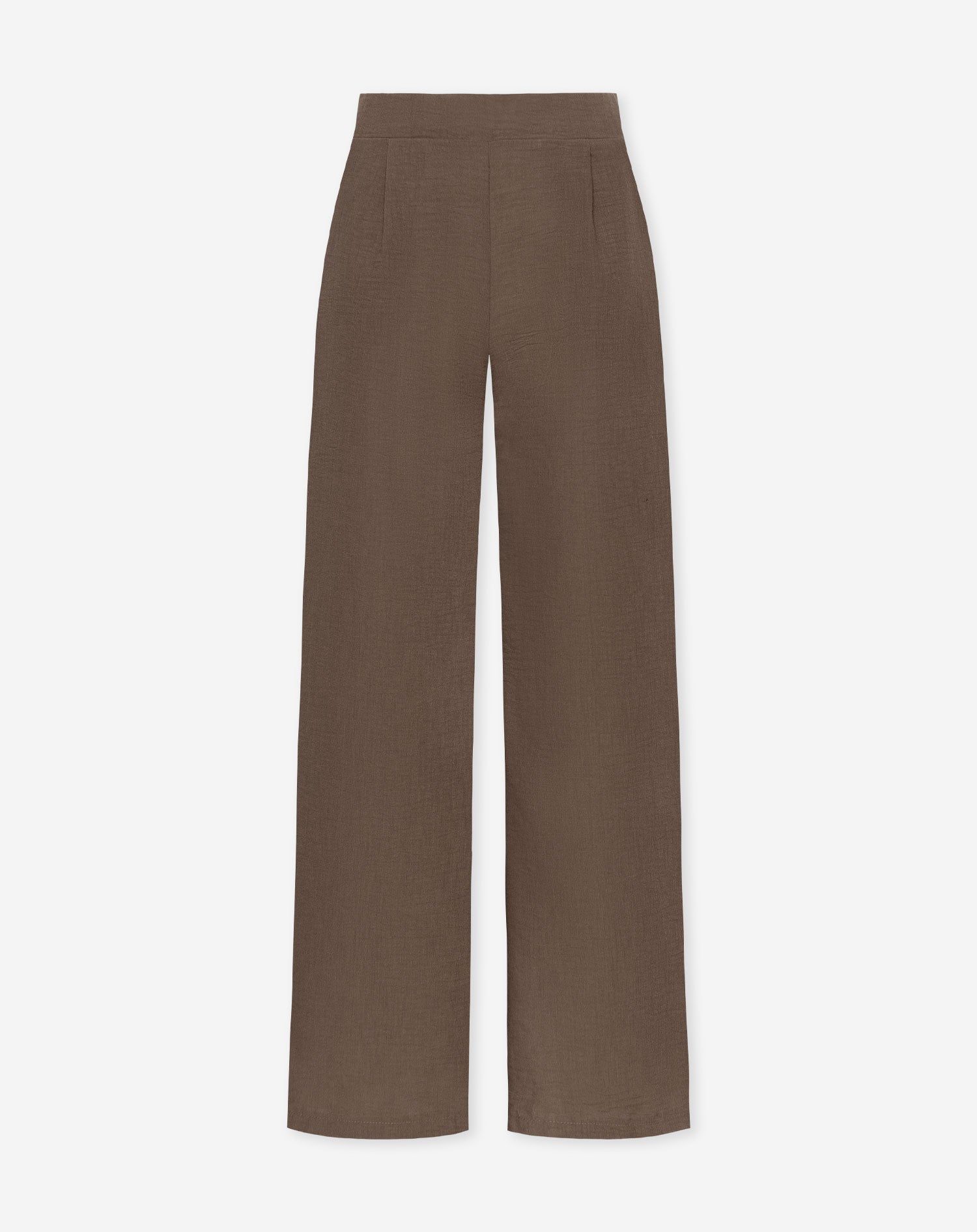 IZZY LINEN STRAIGHT LEG PANTS PETITE BRUIN