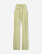 CARMEN LINEN WIDE LEG PANTS PETITE LIGHT OLIVE