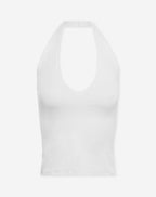 TAMAR HALTER TOP WHITE