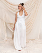 TAMAR HALTER TOP WHITE