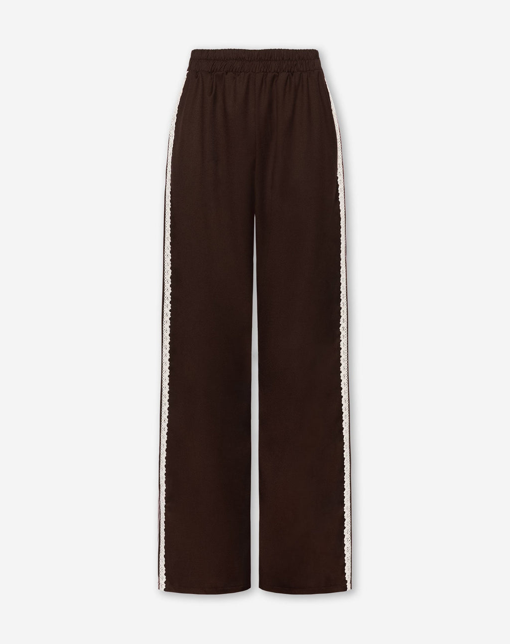 CROCHET TAPE PANTALON PETITE BROWN