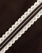 CROCHET TAPE PANTALON PETITE BROWN