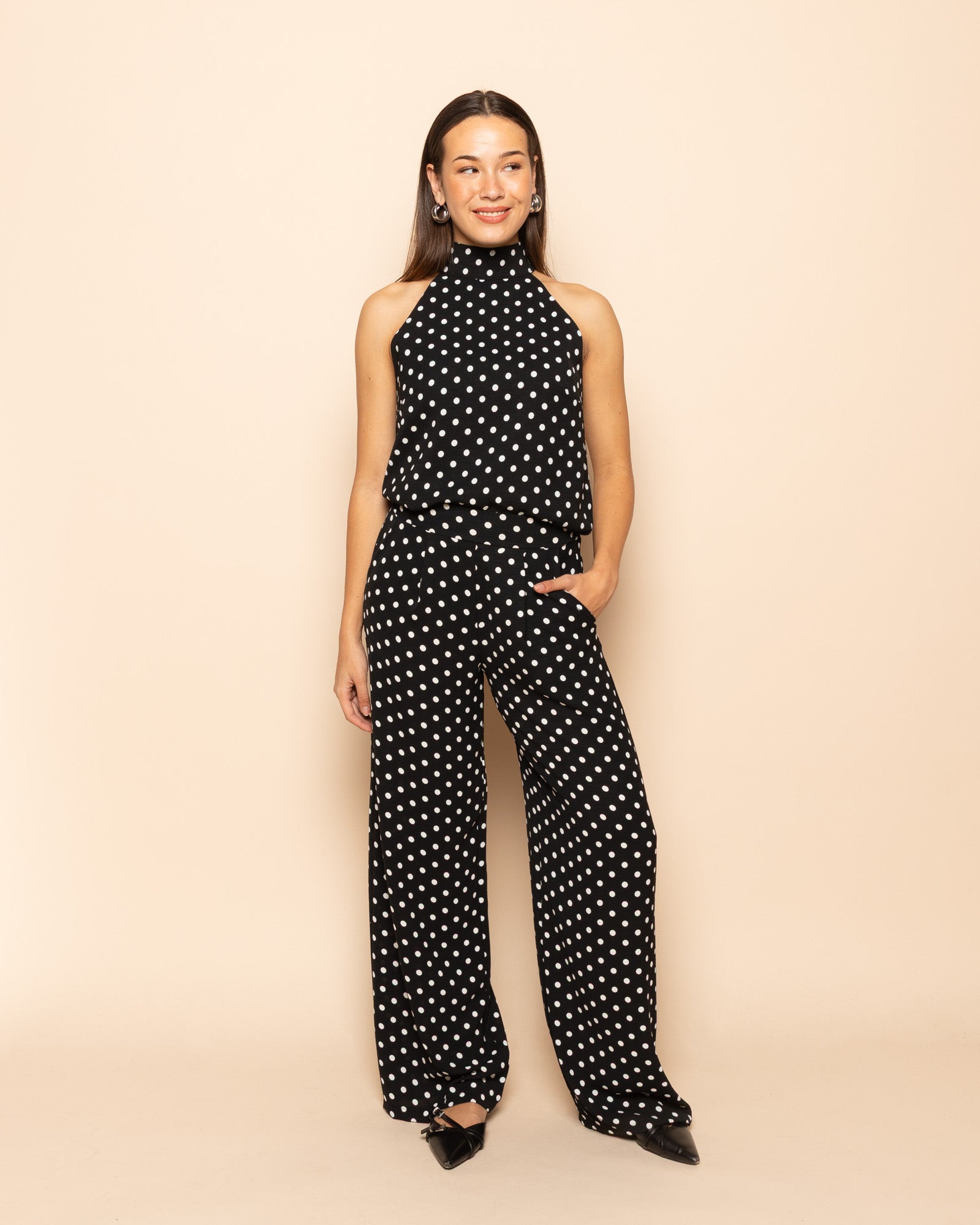 JULIE DOT PANTALON PETITE BLACK