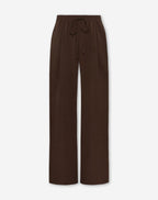 JULIE WIDE LEG PANTALON PETITE BROWN