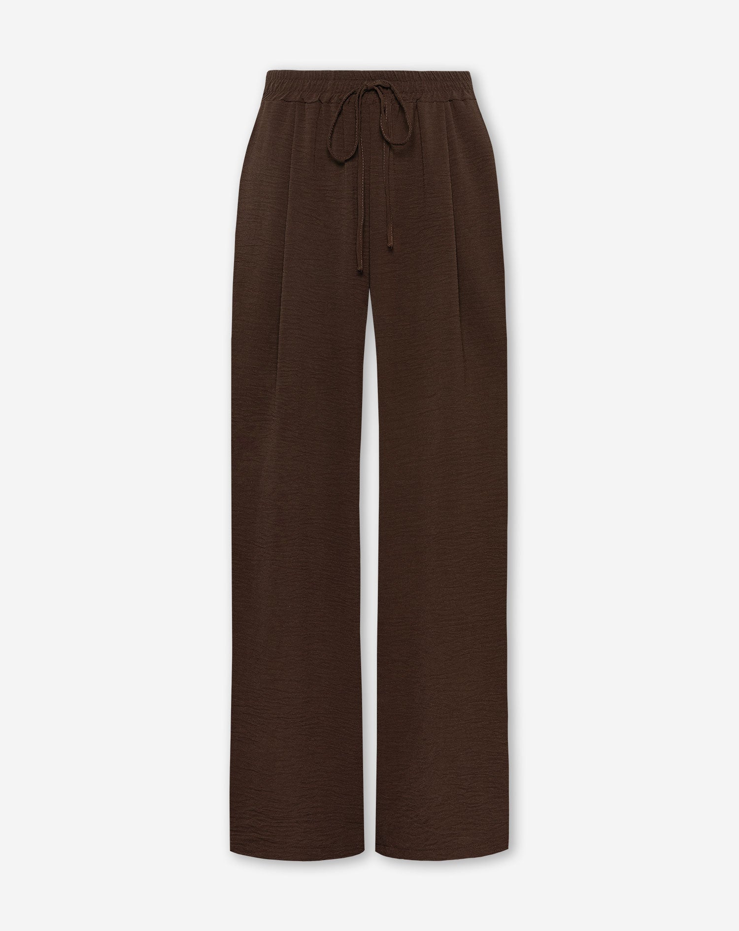 JULIE WIDE LEG PANTALON PETITE BROWN