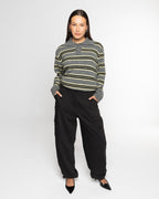CARGO PANTALON PETITE ZWART