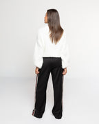 JUUL STRIPE TAPE PANTALON PETITE BLACK