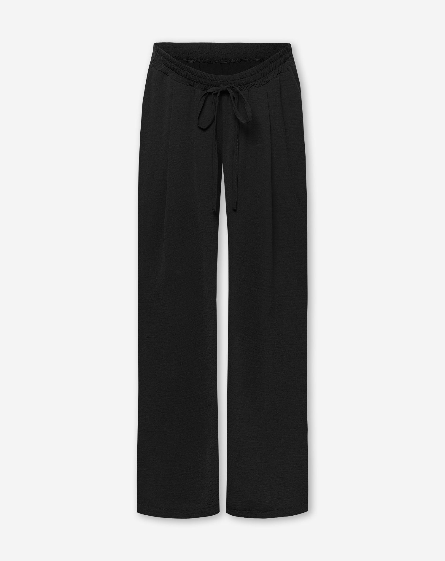 JULIE WIDE LEG PANTALON PETITE MATERNITY BLACK