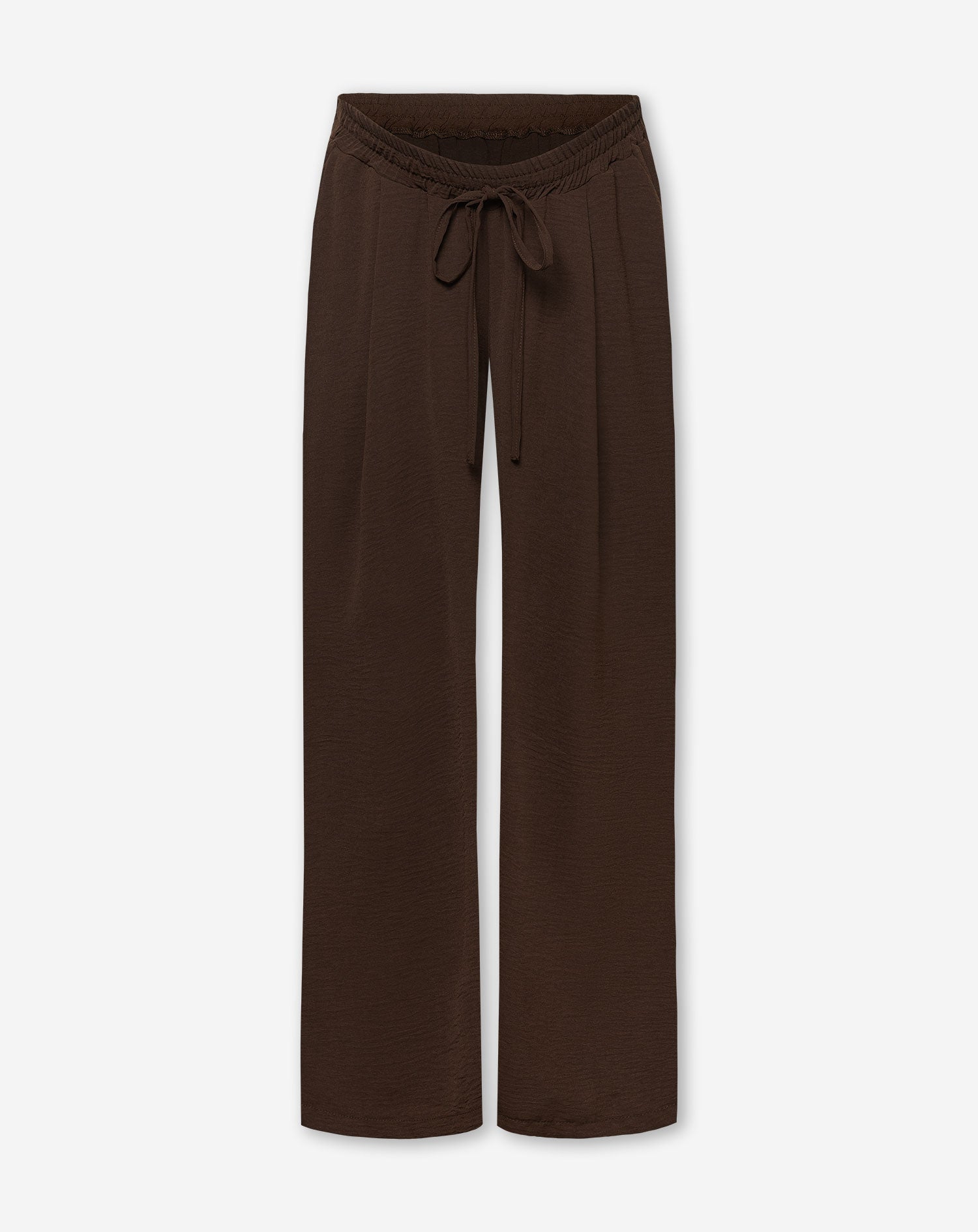 JULIE WIDE LEG PANTALON PETITE MATERNITY BROWN