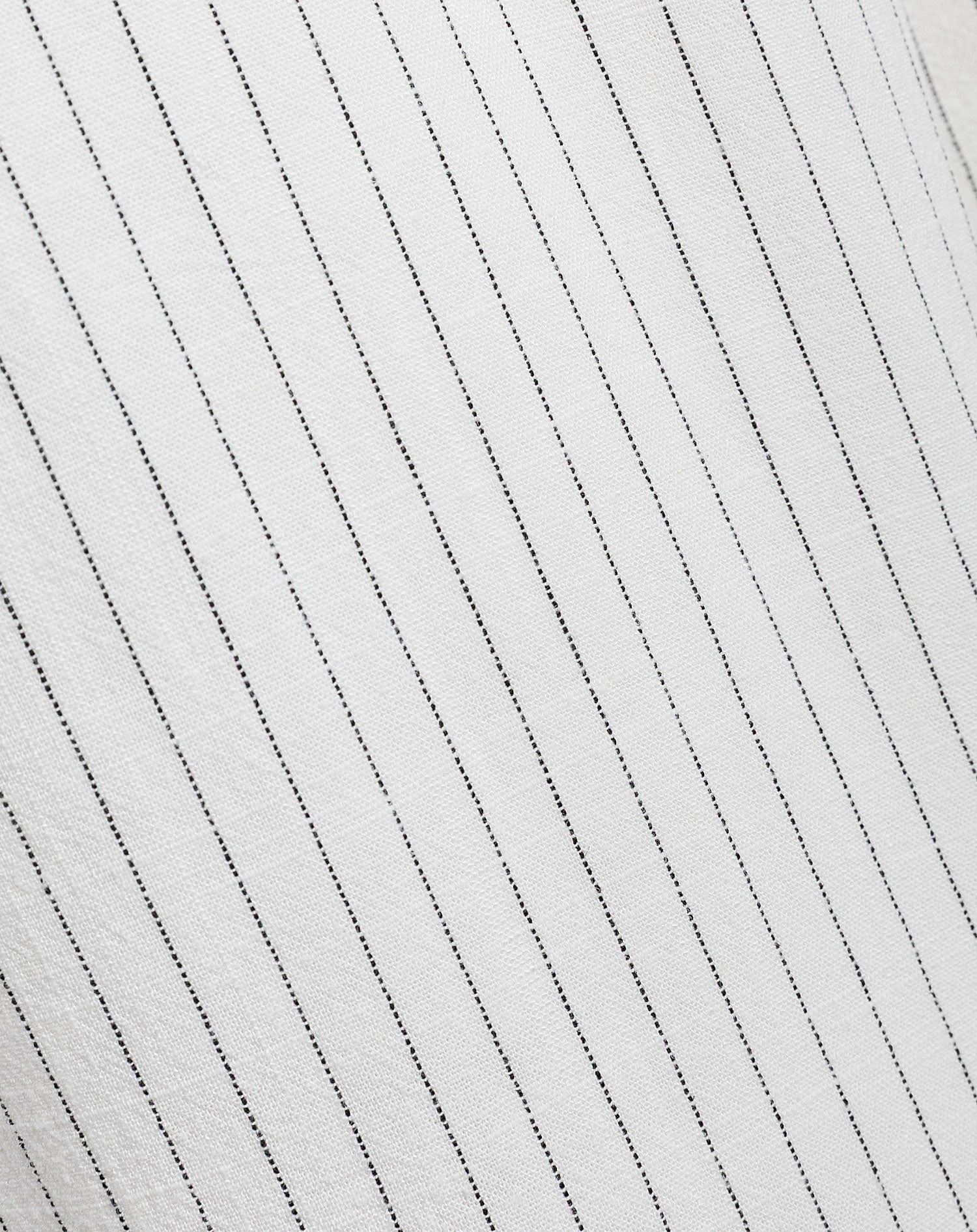 PINSTRIPE LINEN STRAIGHT LEG PANTS PETITE WHITE