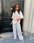 CLARA STRIPE PANTALON PETITE LIGHT BLUE
