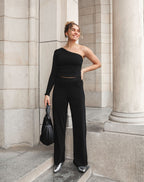 JOANY GLITTER PANTALON PETITE BLACK
