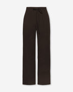 STRUCTURE STRAIGHT LEG PANTS PETITE DARK BROWN