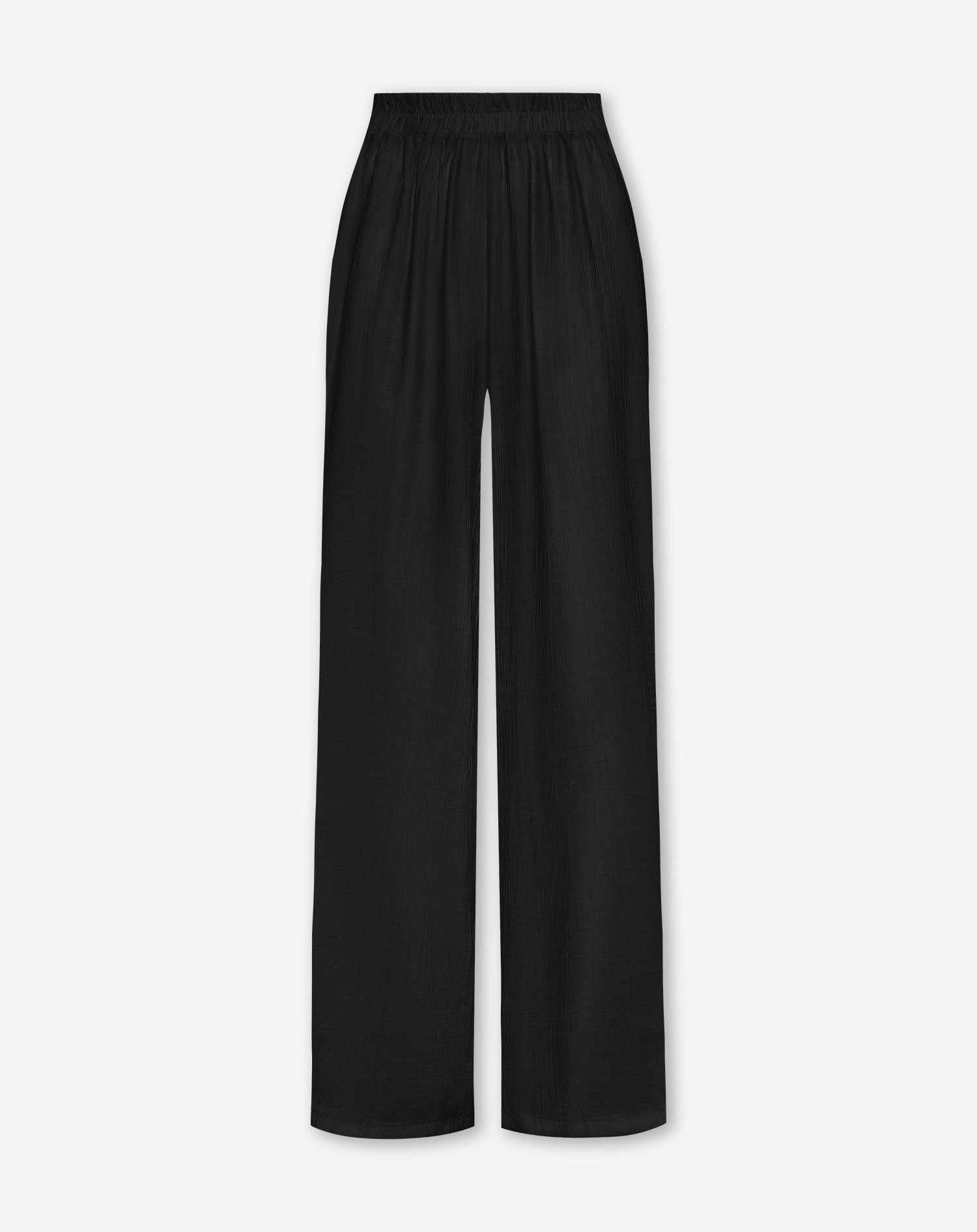 HALLY WIDE LEG PANTS PETITE ZWART