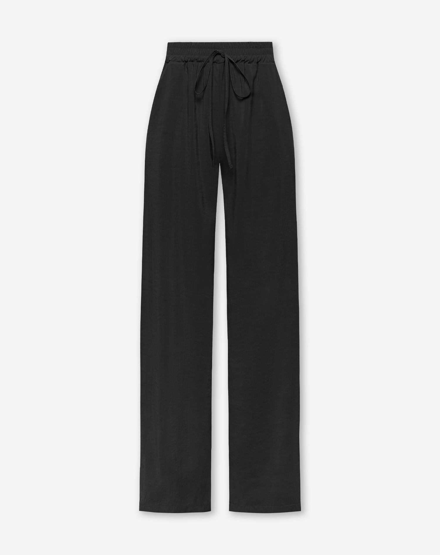 EMMY STRAIGHT LEG PANTS PETITE ZWART