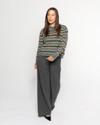 STRIPE KNITTED POLO BUTTER YELLOW