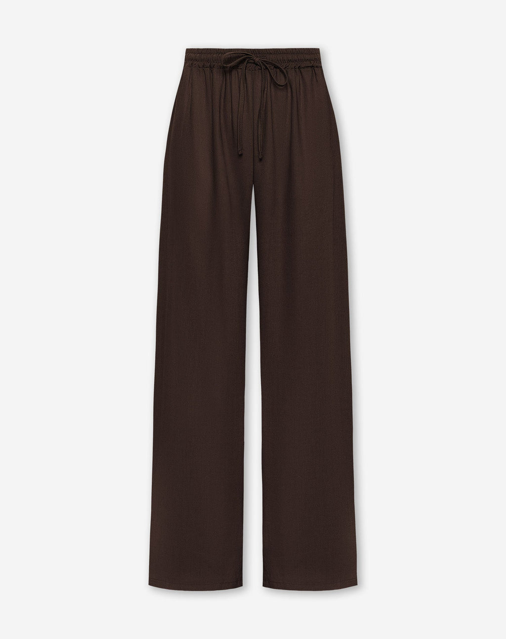 LINDE STRAIGHT LEG PANTS PETITE BROWN