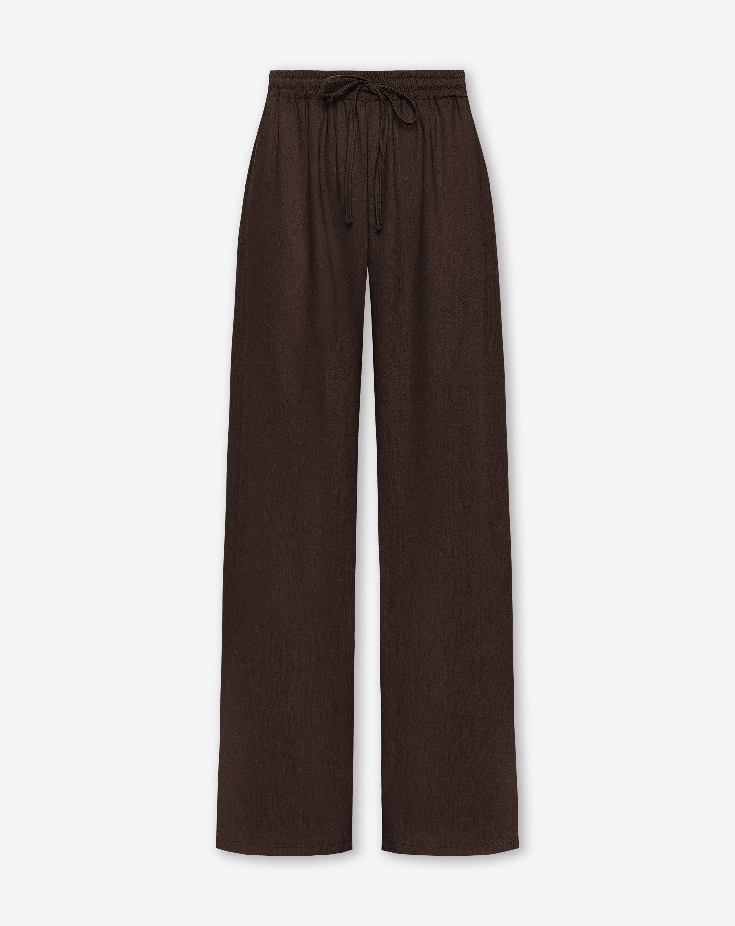 LINDE STRAIGHT LEG PANTS PETITE BROWN