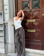 BANDANA MOUSSELINE BOW PANTS PETITE BRUIN