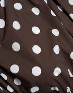 EVY DOT COTTON TOP BROWN