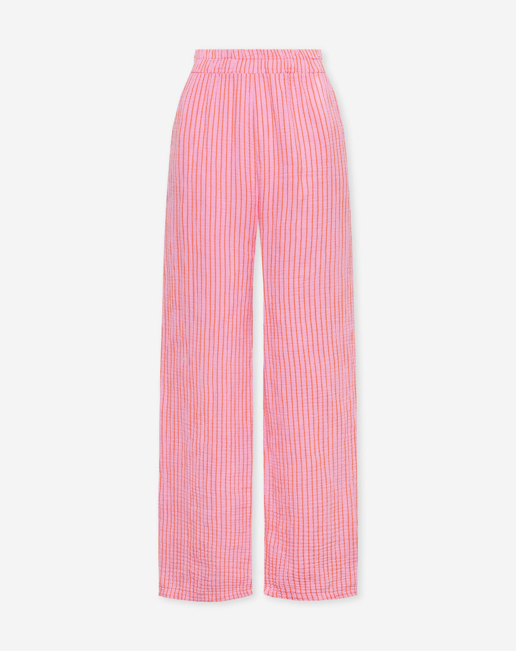 STRIPE MOUSSELINE STRAIGHT LEG PANTS PETITE PINK