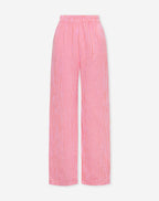 STRIPE MOUSSELINE STRAIGHT LEG PANTS PETITE PINK