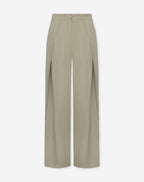 SHELLY VISCOSE PLEAT PANTALON PETITE LICHTGROEN