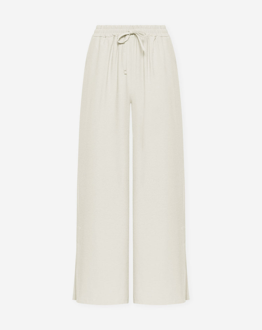 DAVINA VISCOSE SLIT PANTS PETITE CRÈME
