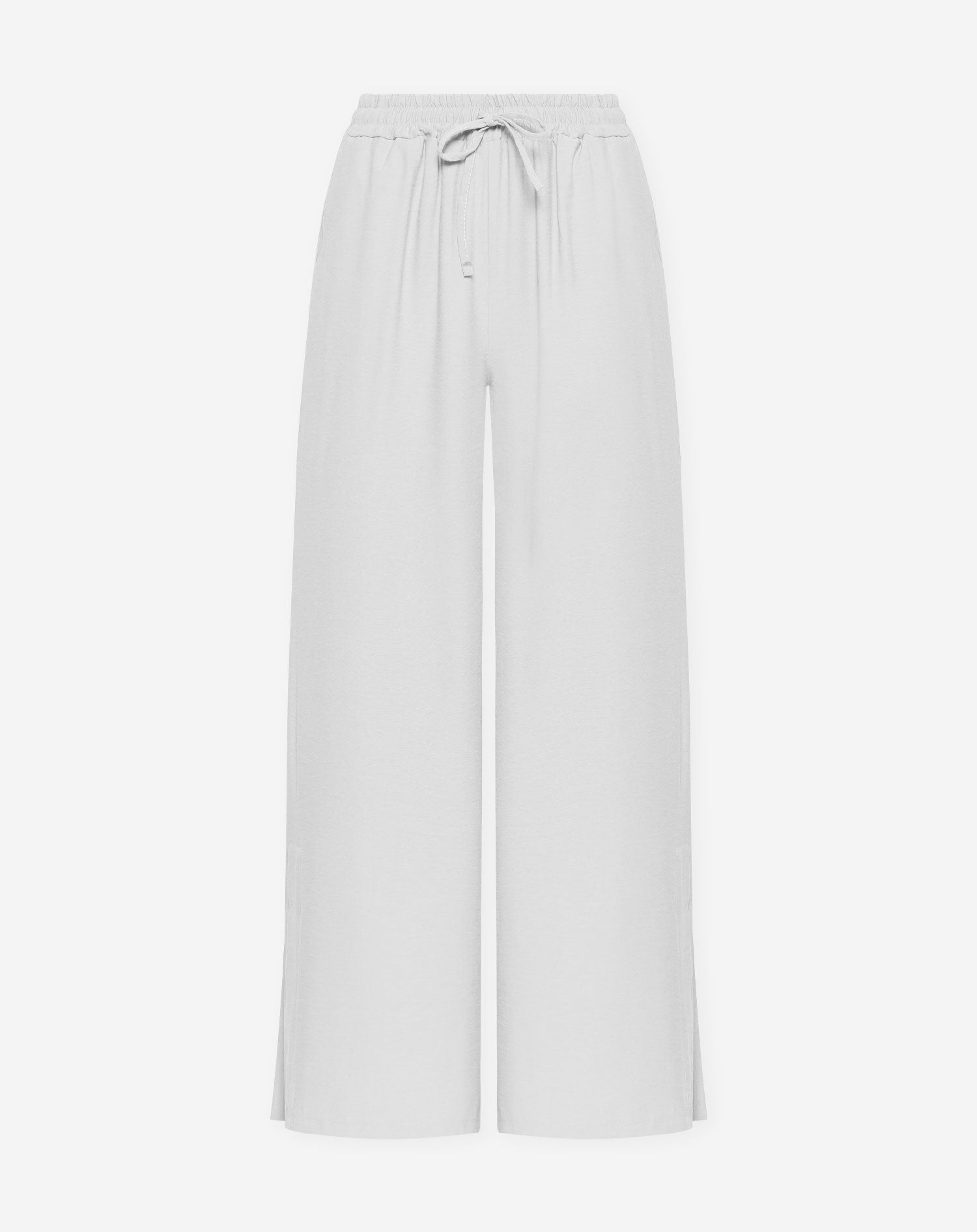 DAVINA VISCOSE SLIT PANTS PETITE WIT