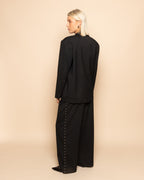 SAAR PINSTRIPE STUD PANTALON PETITE BLACK