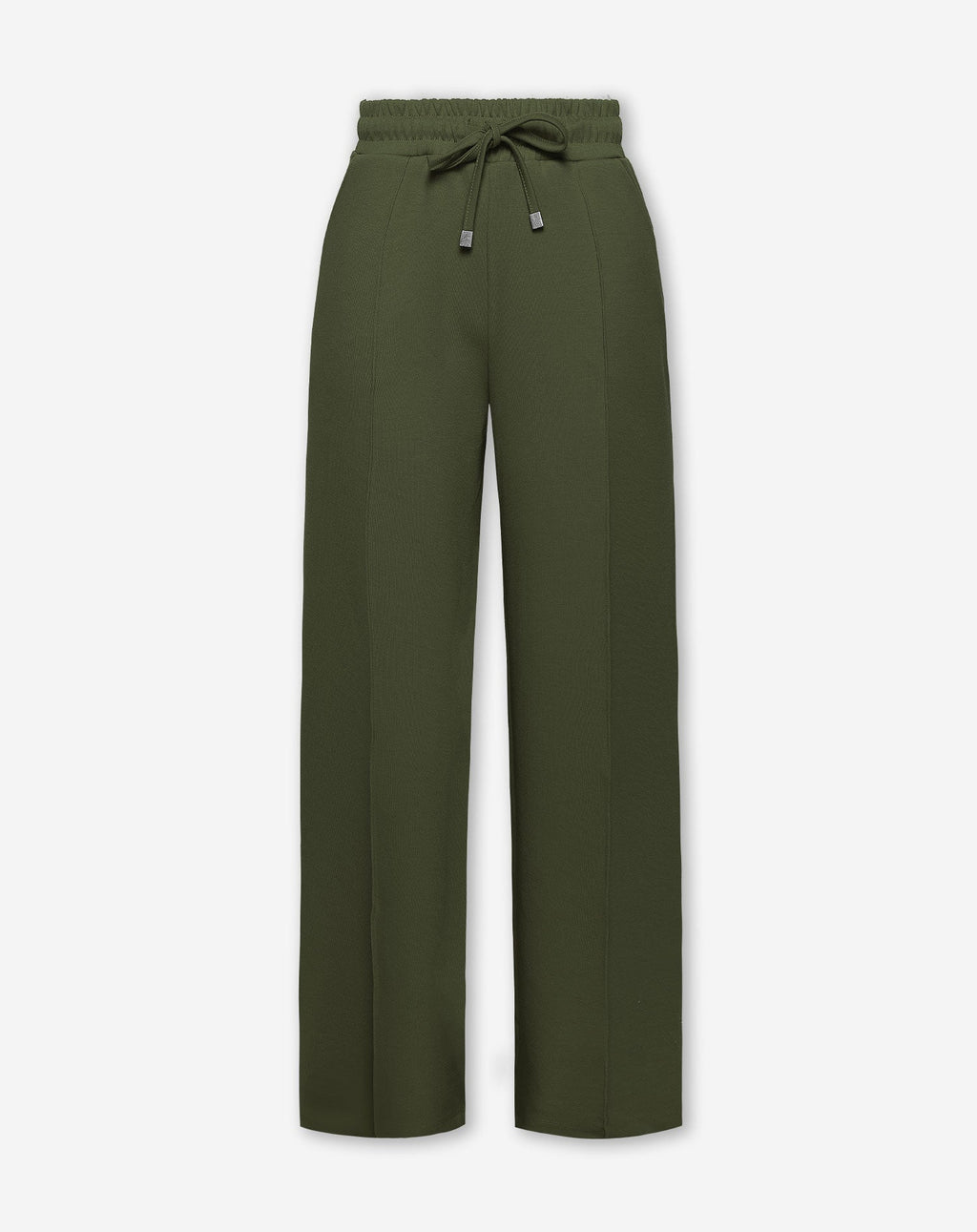 SCUBA PINTUCK PANTS PETITE ARMY GREEN