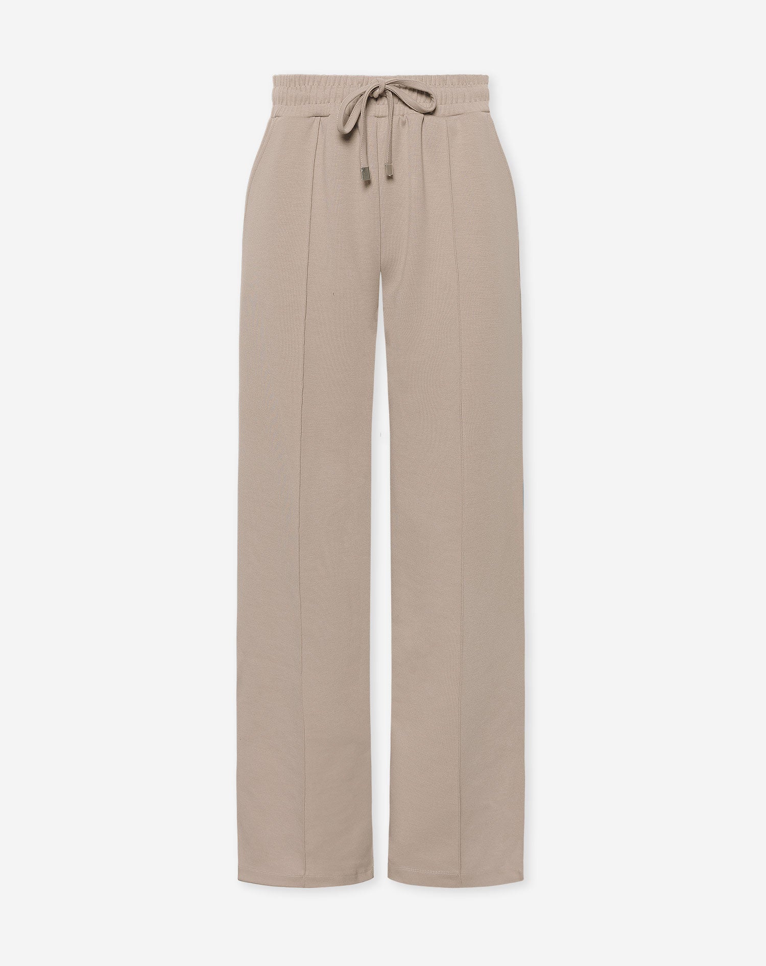 SCUBA PINTUCK PANTS PETITE BEIGE