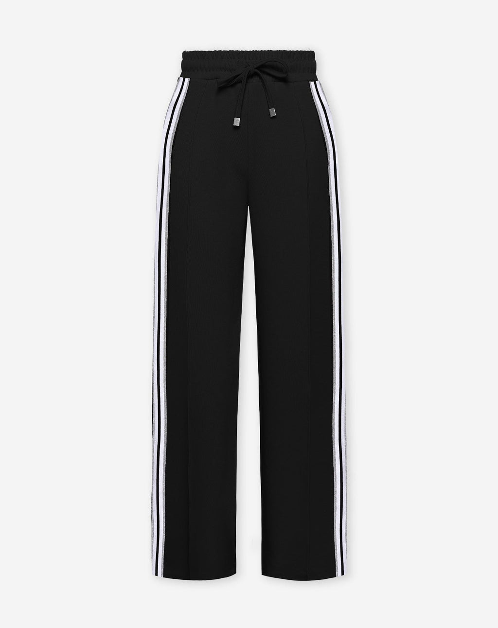 SCUBA PINTUCK TAPE PANTS PETITE BLACK