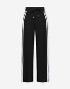 SCUBA PINTUCK TAPE PANTS PETITE BLACK