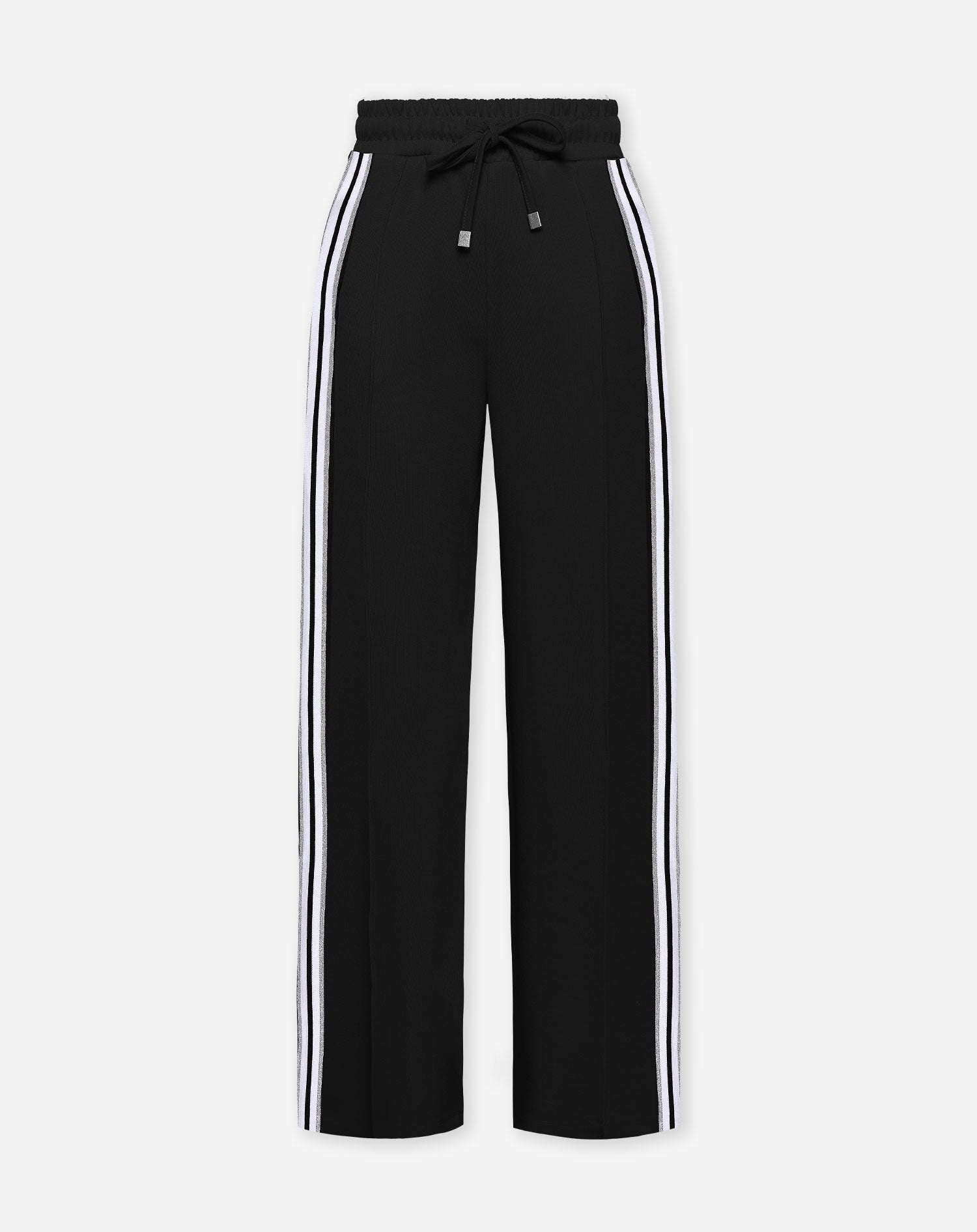 SCUBA PINTUCK TAPE PANTS PETITE BLACK