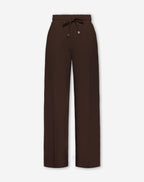 SCUBA PINTUCK PANTS PETITE BROWN
