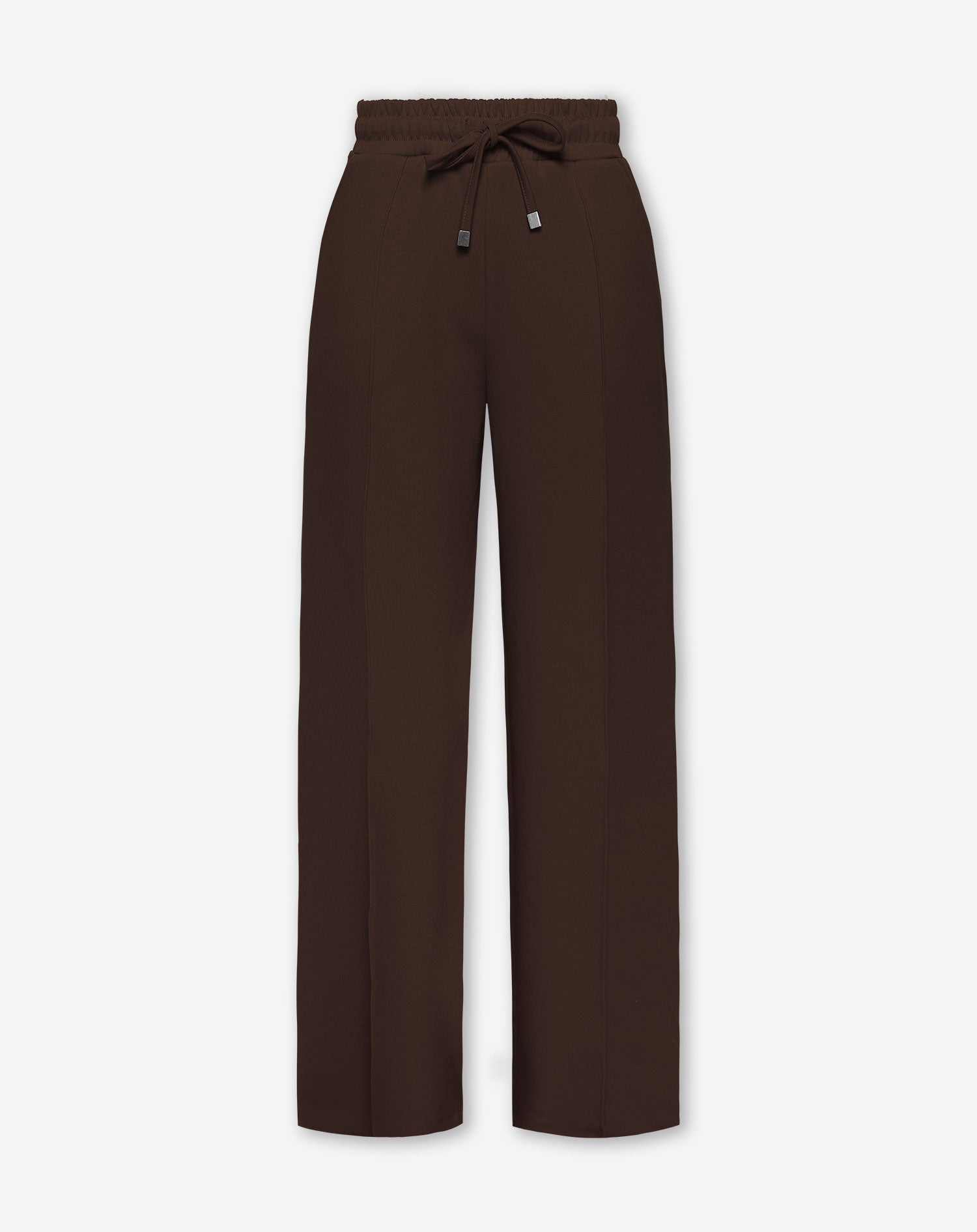 SCUBA PINTUCK PANTS PETITE BROWN