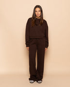 SCUBA PINTUCK PANTS PETITE BROWN