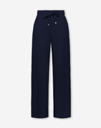 SCUBA PINTUCK PANTS PETITE NAVY BLUE