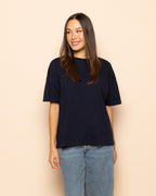 BASIC OVERSIZED TEE NAVY BLUE