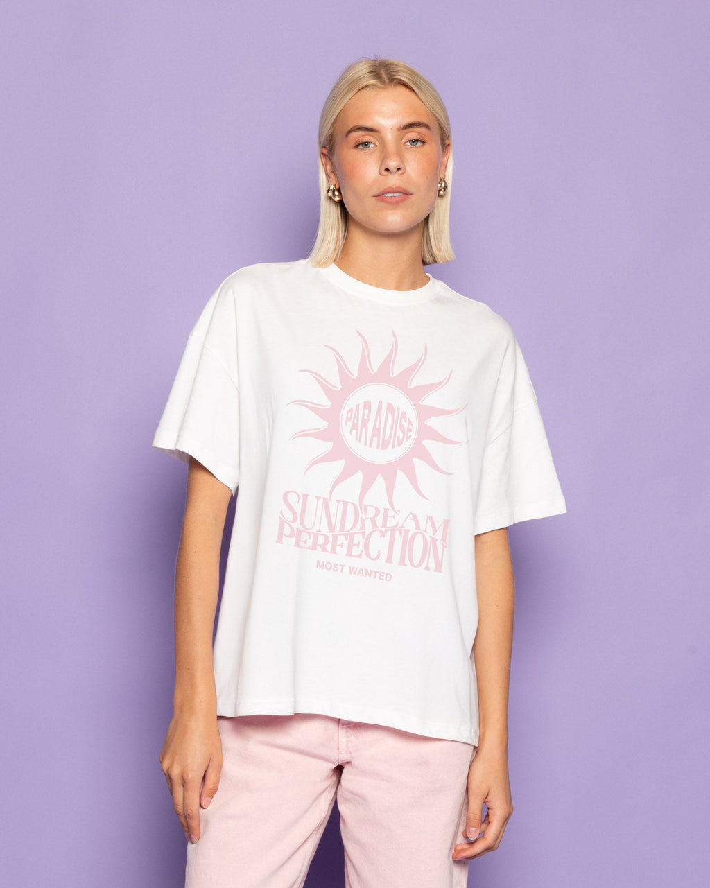SUNDREAM PERFECTION OVERSIZED TEE CREAM